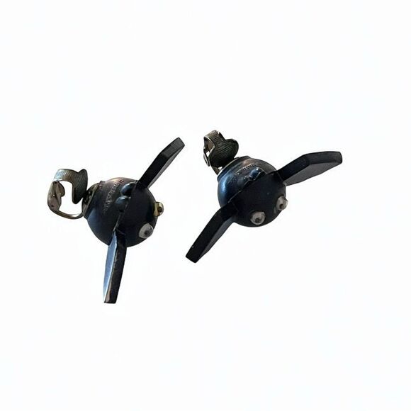 Vintage Bat Clip On Earrings - Picture 2 of 3